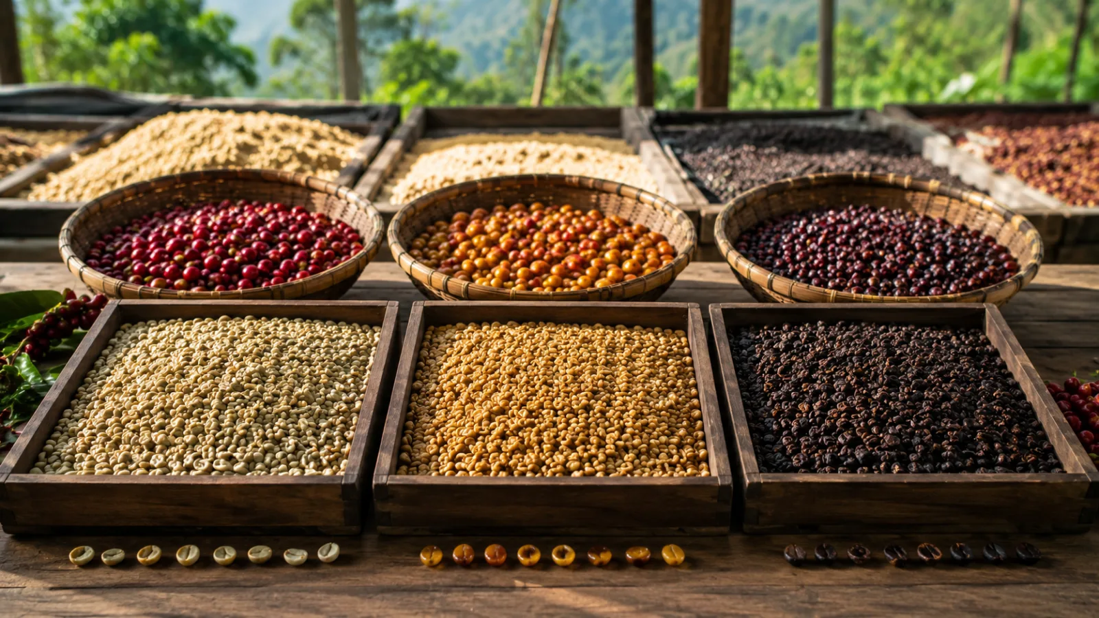 Gayo Full Wash vs Natural vs Honey Process: Understanding the Flavor Differences